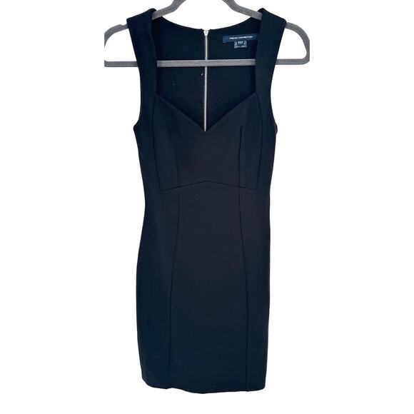 French Connection Mini Dress Black Sleeveless Party Cocktail Dance Vacay Size 2 - Picture 1 of 7